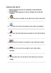 English Worksheet: Sentences with 
