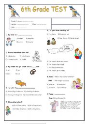 English Worksheet: GENERAL REVISION