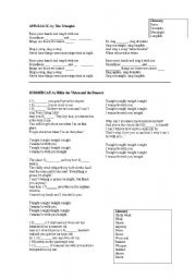 English worksheet: Two songs from 