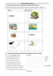 English Worksheet: phrasal verbs