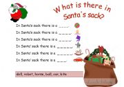 What is there in Santas sack?