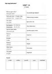 English worksheet: Gogo loves English - Unit 14