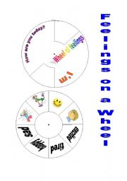 English Worksheet: Feelings on a wheel