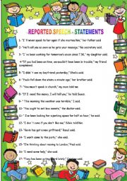 Reported Speech Statements