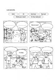 English Worksheet: Complete the ballon