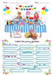 English Worksheet: Party time