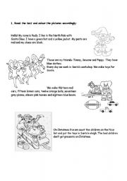 English Worksheet: Elves 