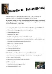 English worksheet: Blackadder II: Bells