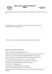 English Worksheet: Marie Antoinette (questions about the film)