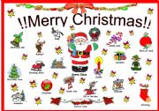 English Worksheet: Christmas wall poster