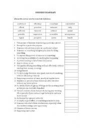 English Worksheet: Business Vocabulary