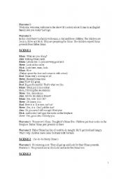 English Worksheet: Christmas play