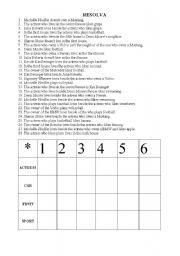 English Worksheet: quiz actresses