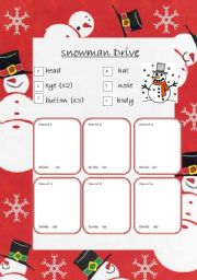 Snowman Drive Game