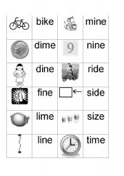 English Worksheet: Long i sound