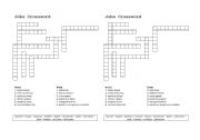 English Worksheet: jobs - crossword