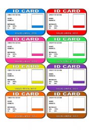 English Worksheet: Whose Wallet is This Conversation Task  Part 3 of 3 (16 Cards, Wallet Items, Activities and Links)
