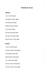English worksheet: To Be and Have got