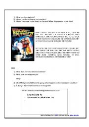 English Worksheet: Back to the Future Part II worksheet