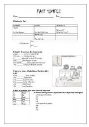 English Worksheet: Past simple revision