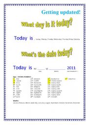 English worksheet: Getting updated!