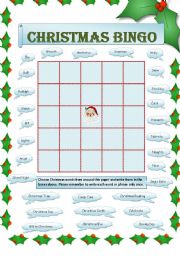 Christmas Bingo