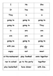 English Worksheet: Pronouns and present continuous 