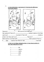 English Worksheet: Differences Between the Pictures