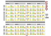 English Worksheet: GRAMMAR TABLE - Present simple/ Present Continuous