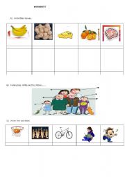 English worksheet: revision