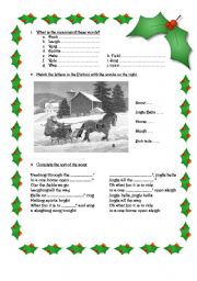 English Worksheet: Jingle Bells 