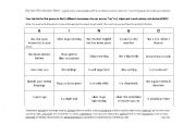 English Worksheet: New Student Icebreaker: Bingo