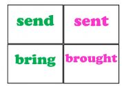 English Worksheet: past participles verbs FLASHCARDS to play memory game