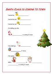 English worksheet: Chirstmas Carol