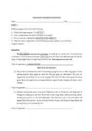 English Worksheet: paragraph review