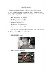 English Worksheet: Questions