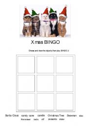 English worksheet: Xmas BINGO