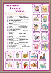 English Worksheet: present perfect tense