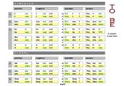 English Worksheet: TABLE TO BE - in Present and Past Simple