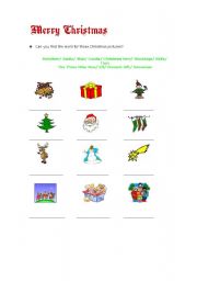 English Worksheet: Christmas vocabulary
