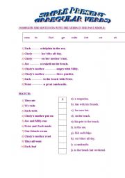 English worksheet: simple past