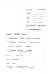 English Worksheet: Past Continuous.
