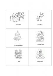 English Worksheet: christmas flashcards