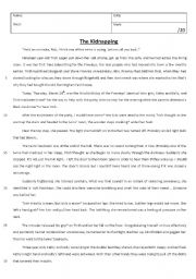 English Worksheet: Two little girls in blue, Mary Higgins Clark - RE-UPLOADED