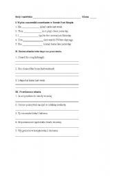 English Worksheet: Past simple exercises