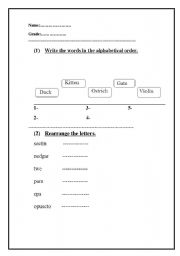 English worksheet:  Phonics worksheet