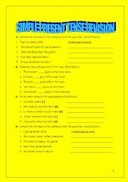 English Worksheet: revision
