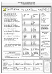 ROCK AROUND THE CLOCK - BILL HALEY - PART 01 - FULLY EDITABLE AND FULLY CORRECTABLE