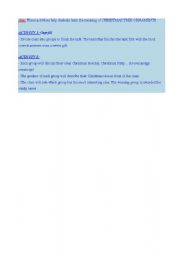 English Worksheet: THE MEANINGS OF CHRISTMAS TREE ORNAMENTS