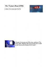 English Worksheet: The Truman Show